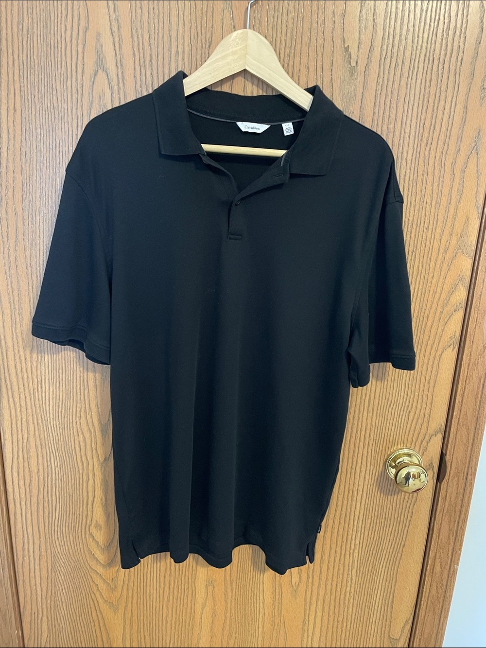 Calvin Klein Men's Black Short-Sleeve Polo